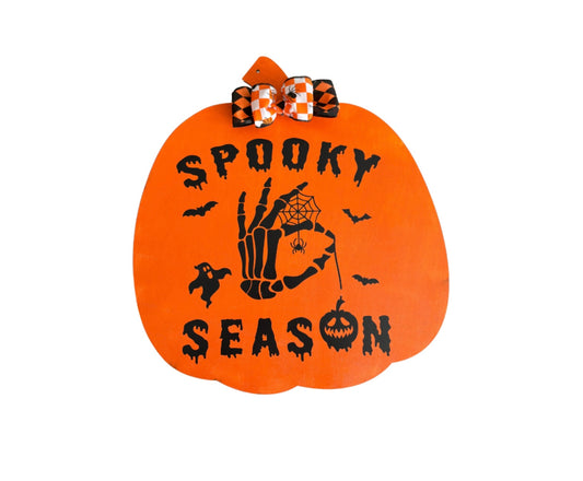 Spooky Season Pumpkin Wooden Wall  Decor