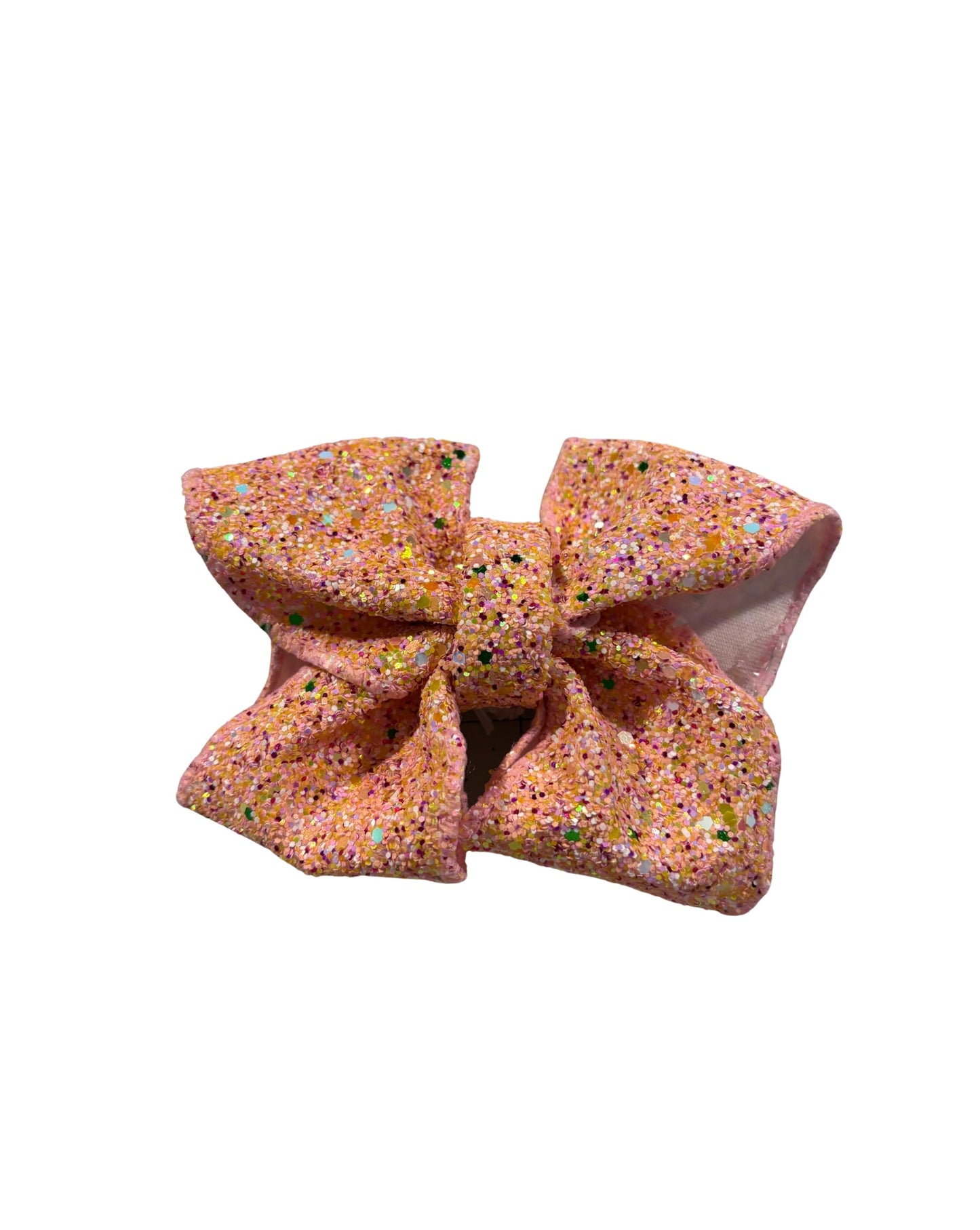 Pink Confetti Twist Boutique Ribbon Bow|Headband