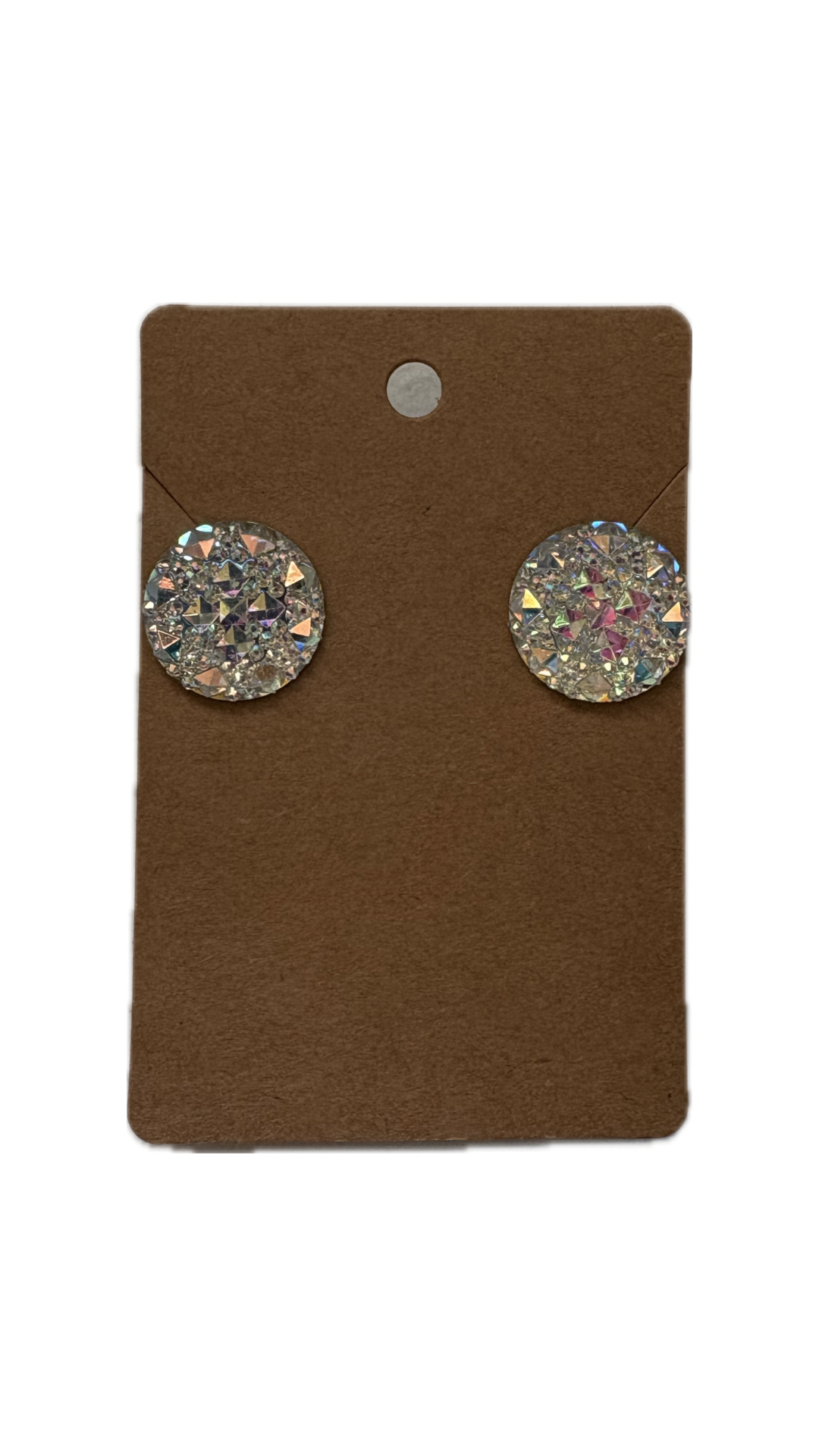 Studded Rhinestone Stud Earrings