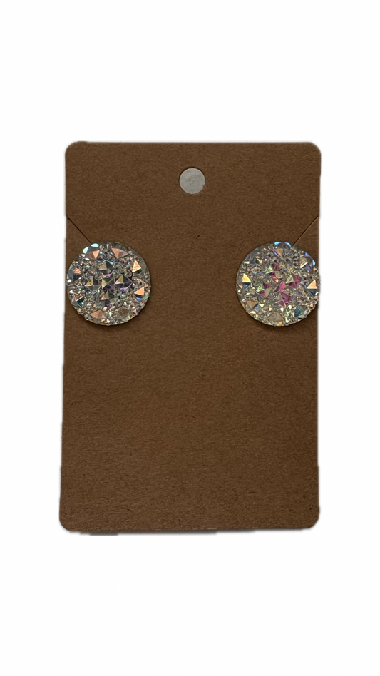 Studded Rhinestone Stud Earrings