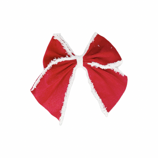 Santa Baby Ribbon Bow