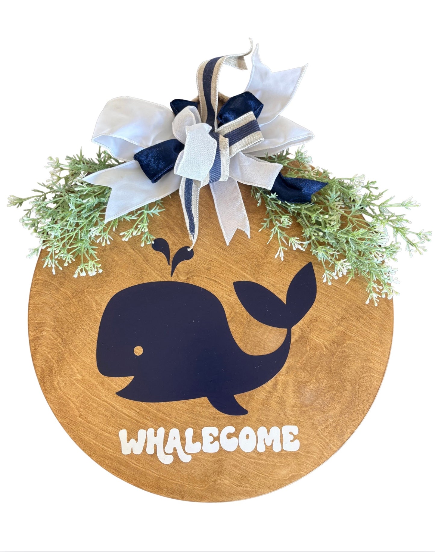 Whalecome Wooden Door Hanger