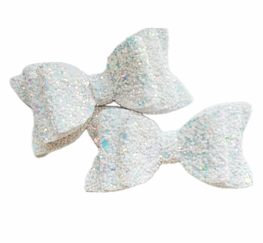 Snow Beauty Faux Leather Chunky Glitter Piggy Set