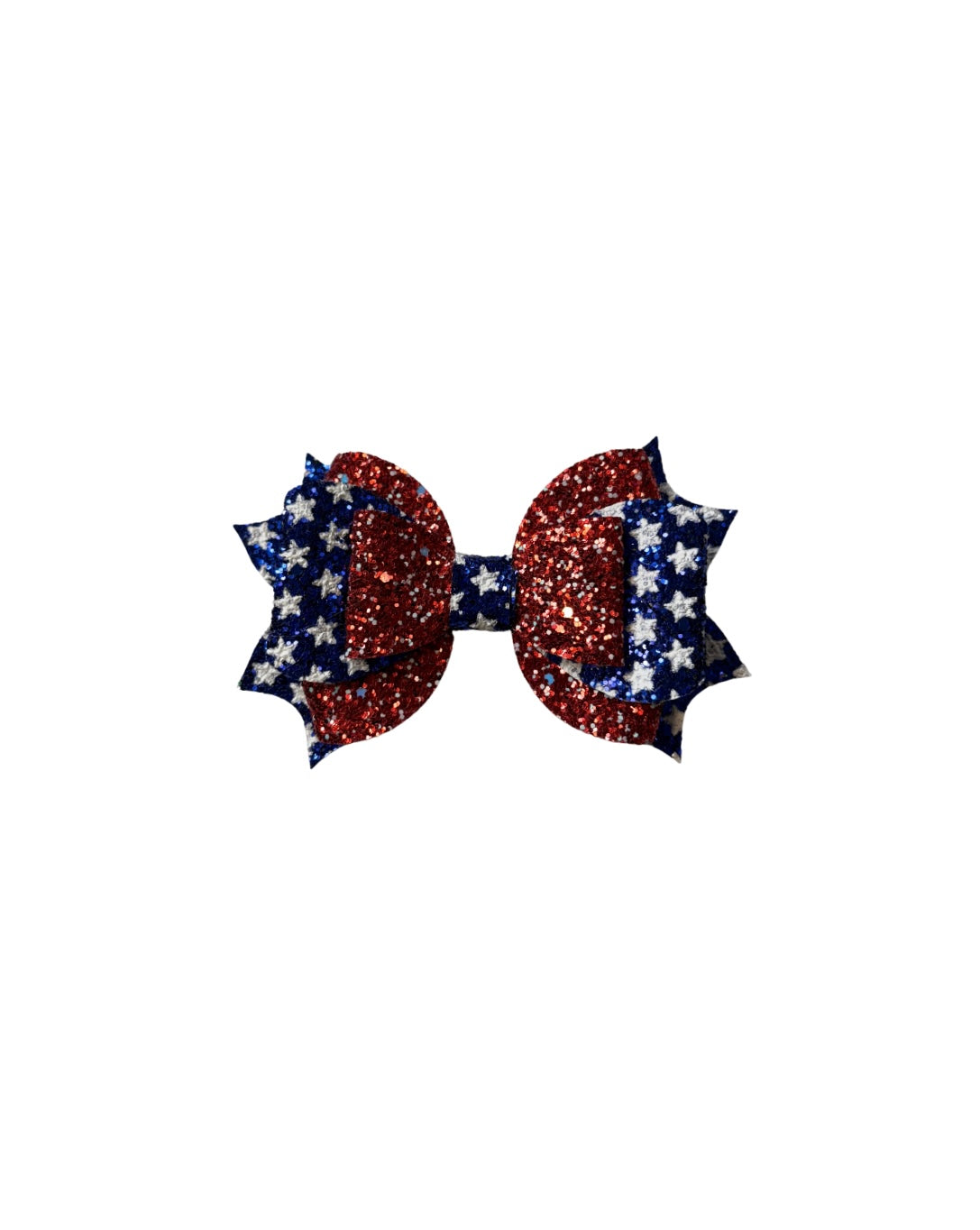 Liberty Triple Stack Faux Leather Bow| Headband