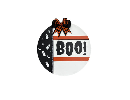 BOO Ghost Wooden Wall Decor