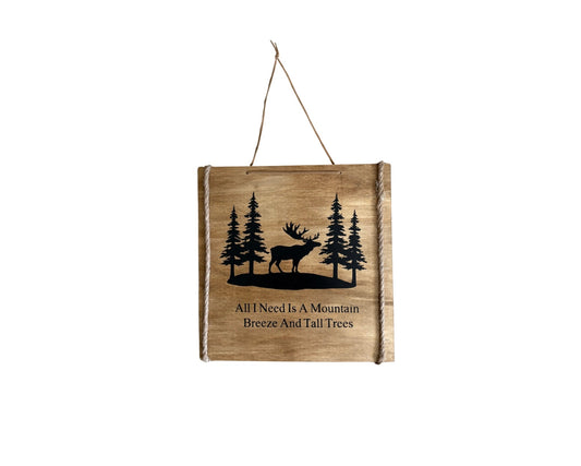 Mountain View Wooden Wall Decor