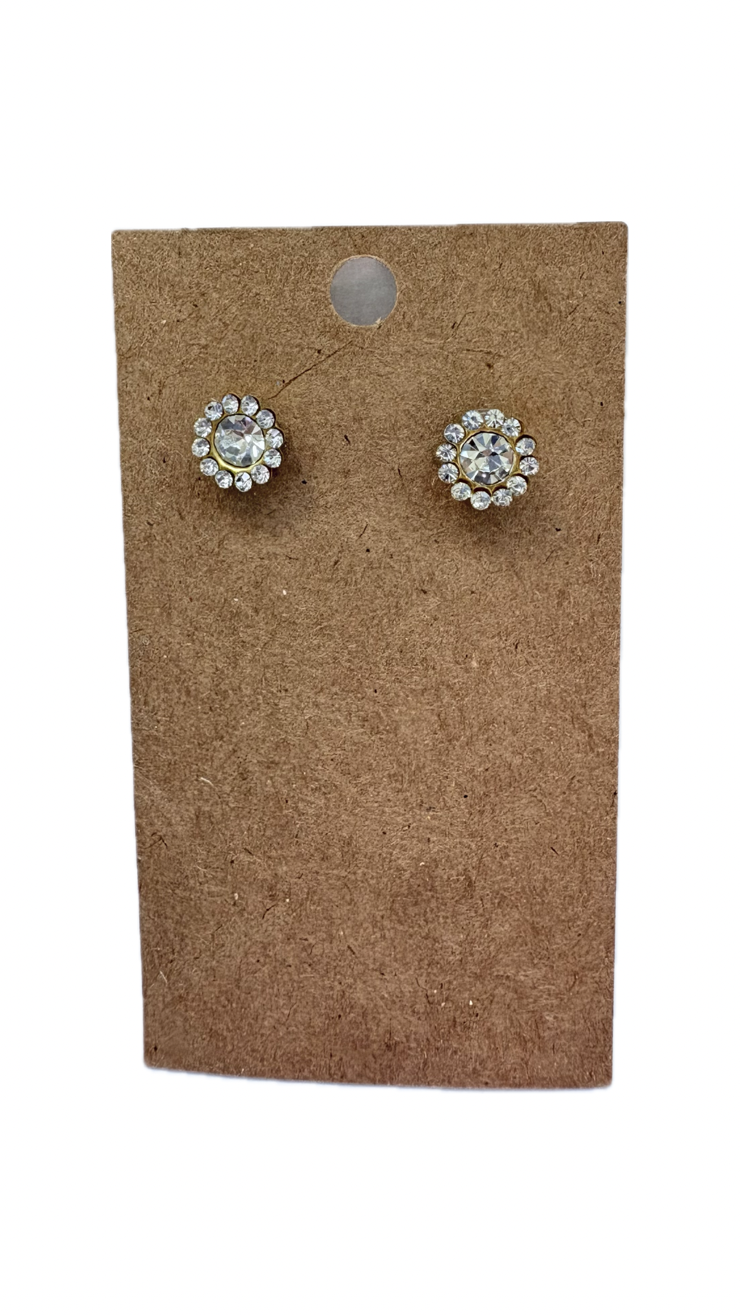 Flower Rhinestone Stud Earrings