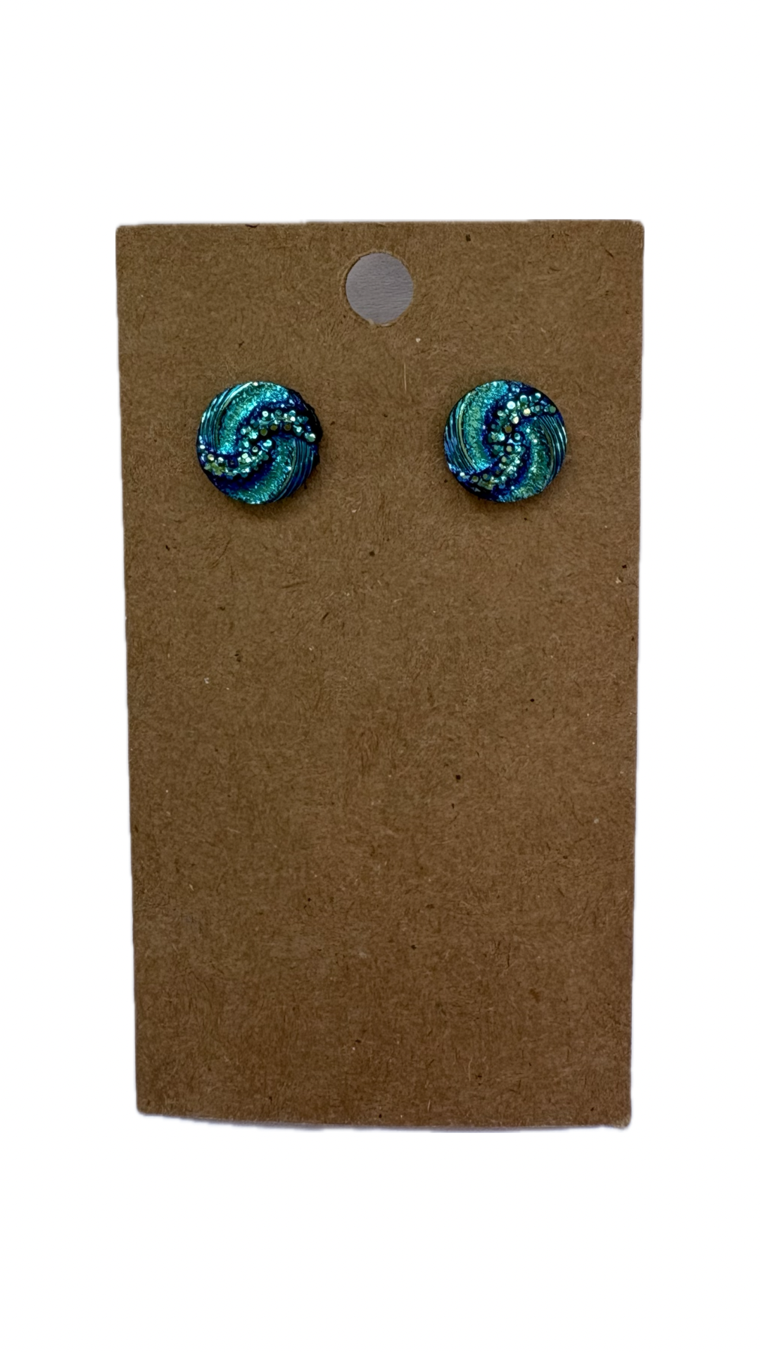 Teal Sea Stud Earrings