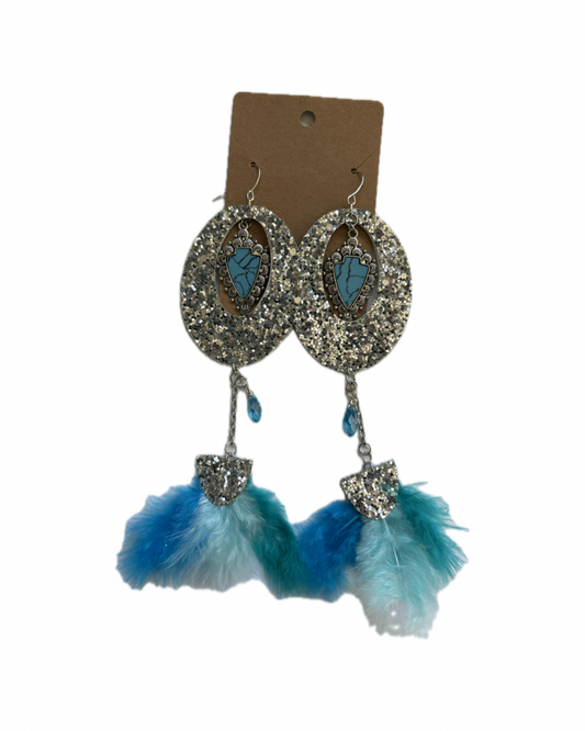 Rodeo Queen Faux Leather Earrings