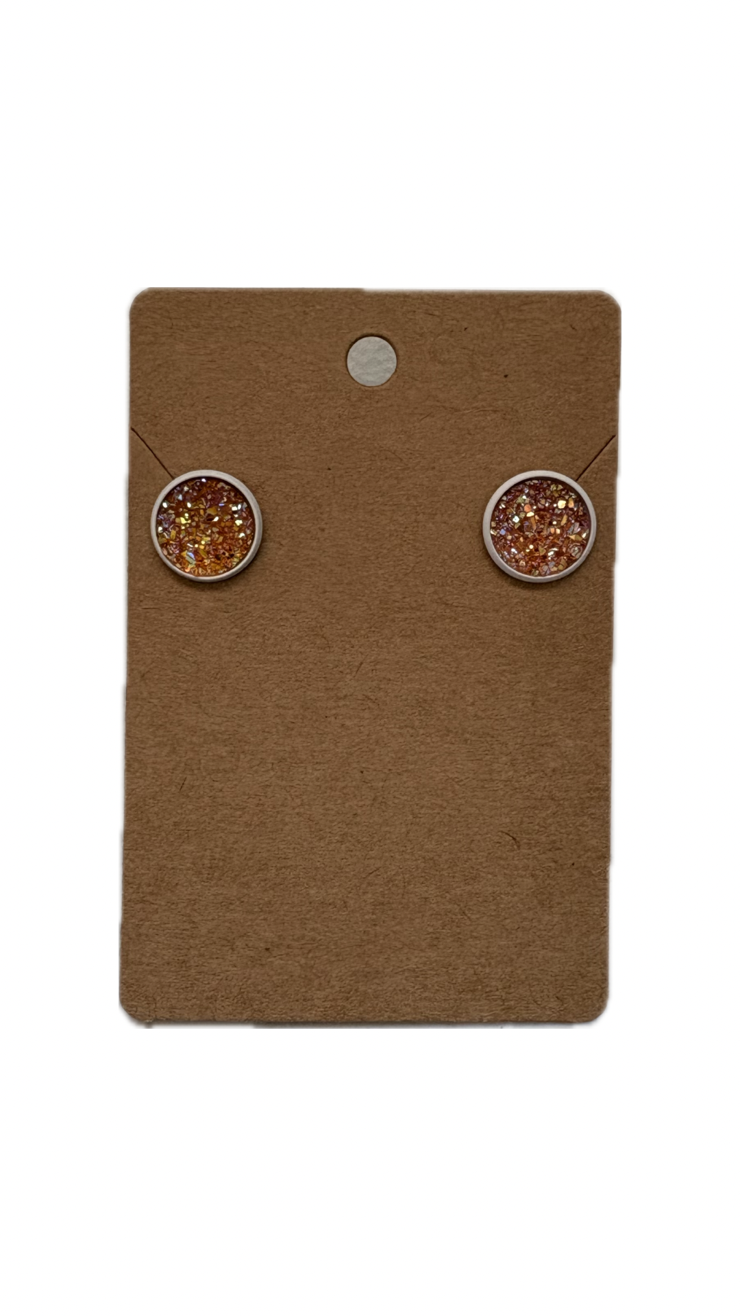 Tan Stud Earrings