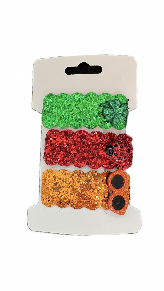 Multi Seasons Faux Leather Snap Clips