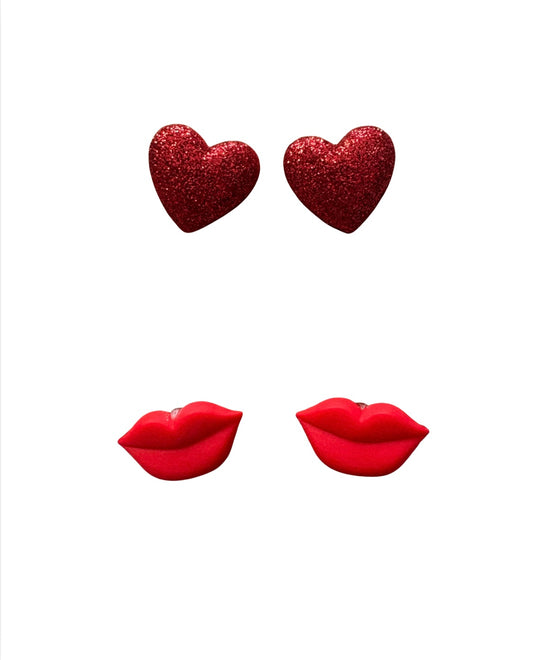 Valentines’ Day Stud Earrings Set