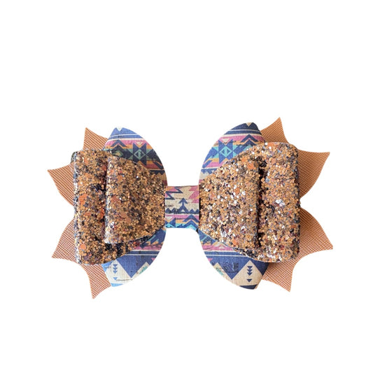 Dessert Daze Faux Leather Triple Stack Bow